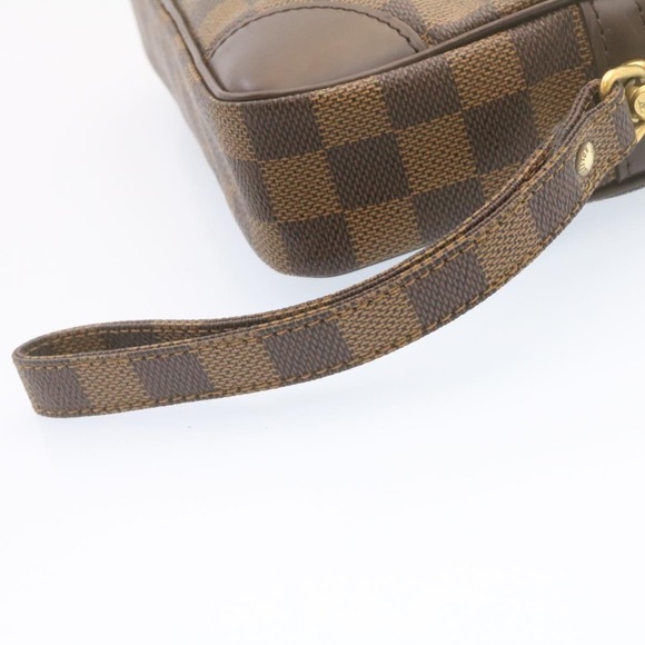 LOUIS VUITTON Damier Ebene Marly Dragonne GM Clutch Bag SP Order LV Auth 25039A - Picture 15 of 16